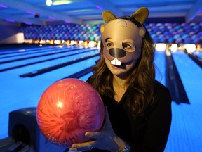 Claudia Mastrociacomo dresses as a beaver during Bowl for Kids Sake for the Big Brothers Big Sisters of Windsor Essex Foundation held at Windsor's Rose Bowl Lanes on March 3, 2017.
