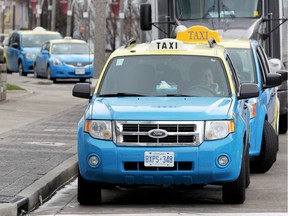 Could Veteran Cab expand into LaSalle? Taxi cabs wait for their next fare at Caesars Windsor on Chatham Street March 27, 2017.
