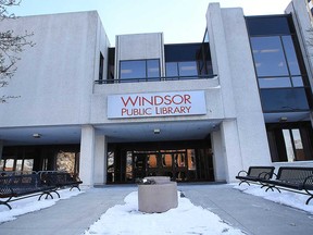 The exterior of Windsor Public Library's central branch at 850 Ouellette Ave. on March 15, 2017.