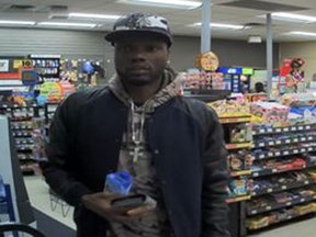 Windsor police have released a photo April 27 of a man they believe has been using counterfeit cash in local businesses.