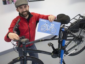 Oliver Swainson, a mechanical educational instructor at Bike Windsor Essex, is pictured Monday, April 3,  2017. Swainson has started a basic bicycle repair course at Bike Windsor Essex.