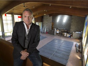 Vito Maggio, owner of Vito's Pizzeria and O'Maggio's Kildare House, is pictured inside St. George's Anglican Church on April 25, 2017.  Maggio has purchased the building and plans to build residential homes on the property.