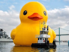 The world's largest rubber duck is on a six-city tour to celebrate Canada's 150th birthday, including a stop in Amherstburg Aug. 5-6.