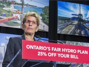 Ontario Premier Kathleen Wynne announces cuts to hydro rates on average of 25 per cent during a news conference in Toronto, Ont., on March 2, 2017.