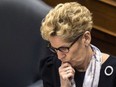 Premier Kathleen Wynne gets questioned on the Liberal ad campaign to cut hydro rates during question period at Queen's Park in Toronto, Ont., on March 20, 2017.