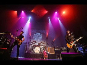 Windsor-born rock trio The Tea Party performing at the Olde Walkerville Theatre in September 2015.