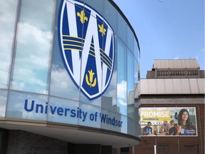 The exterior of the University of Windsor on April 17, 2017.