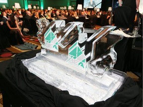 A brilliant ice sculpture is seen at the 27th annual Business Excellence Awards presented by the Windsor Star held at Caesars Windsor on April 19, 2017.