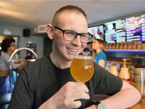 Walkerville Brewery's Jeffrey Craig passed away Aug. 7, 2017. Here he is after he had collaborated with Craft Heads Brewing Company co-owner Bryan Datoc to create a dandelion beer called Fine N' Dandy.