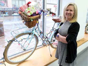 Portrait of Lori Newton, executive director of Bike Windsor Essex at their new office at 101 University Ave.  W.