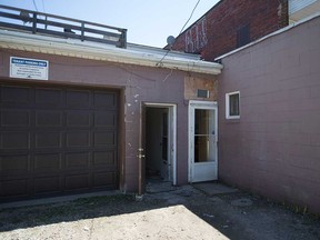 The entrance to one of the units at 1344 Wyandotte St. E. where a suspicious fire took place on May 7, 2017.