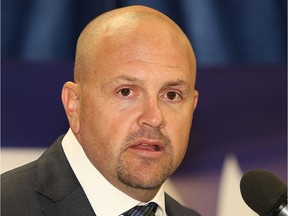 Cory Stillman was introduced as the new head coach of the Sudbury Wolves during a press conference at the Sudbury Community Arena in Sudbury, Ont. on Thursday May 25, 2017. John Lappa/Sudbury Star/Postmedia Network