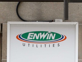 An Enwin Utilities sign.