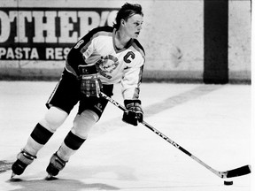 Adam Graves of the Windsor Spitfires is seen in this photo from May 7, 1988.
