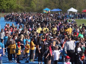 Hundreds of elementary students, staff, student leaders, volunteers and families took part in the Greater Essex County District School Board Special Olympics parade at Sandwich Secondary School on May 12, 2017. The two-day inspirational event hosts elementary school and secondary student-athletes from the area.