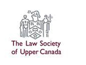 The Law Society of Upper Canada insignia.