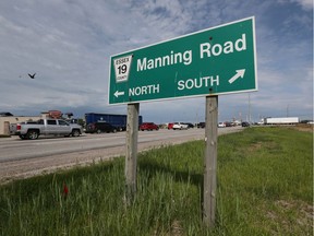 A Manning Road sign is shown in this file photo.