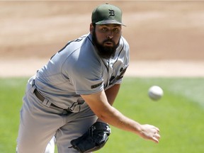 Detroit Tigers starting pitcher Michael Fulmer delivers during the first inning of a baseball game against the Chicago White Sox Saturday, May 27, 2017, in Chicago.