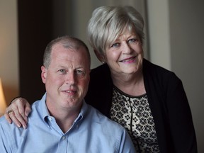 Judy Guignion and her son Frank Providenti, a staff sergeant with the Windsor Police Service, are shown on May 9, 2017 at her Windsor, Ont., residence.