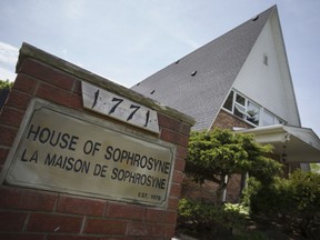 The exterior of the House of Sophrosyne is shown on May 10, 2017.