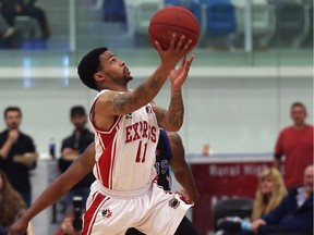 Windsor Express point guard Maurice Jones scored 30 points in Friday's double-overtime loss to the St. John's Edge.