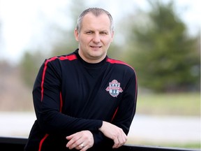 Zibby Piatiewicz, seen here on April 17, 2017, is head coach of Windsor TFC Stars.