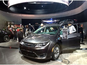 The Chrysler Pacifica Hybrid was a hit on the opening weekend of the North American International Auto Show in Detroit on Jan. 15, 2017.