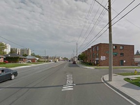 Wyandotte Street East at Ellrose Avenue is shown in this 2016 Google Maps image.