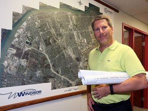 City of Windsor engineer Mark Winterton is preparing for infrastructure work following a funding announcement by MP Kate Young at City Hall June 12, 2017.