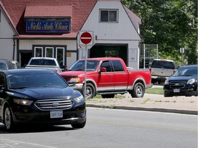 Traffic is shown at the intersection of Riverside Drive West and University Avenue  June 21, 2017. The city will be building a new roundabout, which is expected to be completed by September.