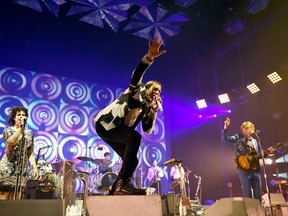 Arcade Fire performing in Inglewood, California, in 2014.