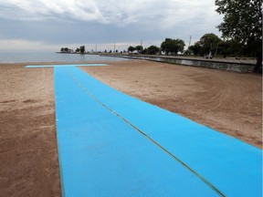 The Town of Lakeshore has unveiled new accessible matting at the Lakeview Park West Beach.