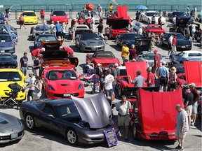 The Corvette Club of Windsor held their annual Windsor Waterfront Corvette Show at the Festival Plaza on Sunday, June 11, 2017, in Windsor, ON. Corvettes of all vintages, styles and colours were on hand for the event. Some of the sport cars are shown during the event. (DAN JANISSE/The Windsor Star)