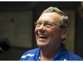 Riverside Minor Baseball Association chairman Bill Kell is all smiles after council approved the Miracle Field Project for the former Riverside arena site, June 19, 2017.