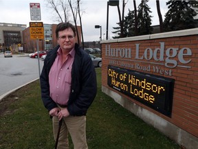 Mark Vander Voort, president of CUPE Local 543, stands in front of Huron Lodge on Cabana Road west in this Jan. 12, 2017 file photo.