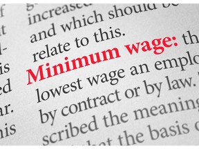 The definition of minimum wage is the lowest wage an employee can be paid by law.