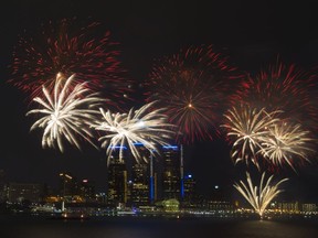 An incredible display lights up the Detroit skyline Monday night during the 2017 Ford Fireworks on the Windsor riverfront.