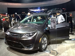 The Chrysler Pacifica Hybrid was a hit on the opening weekend of the North American International Auto Show in Detroit, Mich. on Jan. 15, 2017.