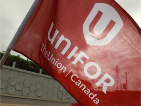 A Unifor flag