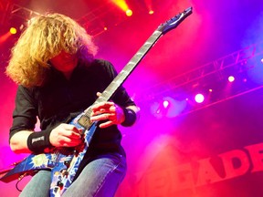 Dave Mustaine performing with Megadeth in Montreal in 2012.
