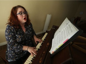 Opera singer Erin Armstrong, pictured in her Windsor studio in February, will "duke it out" on stage in Leamington with Alyssa Epp when Abridged Opera's summer season kicks off.