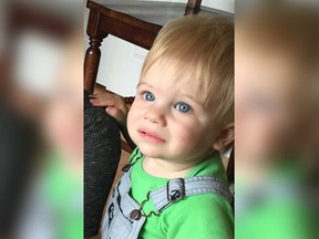Owen Michael McLeod of Tecumseh in an image provided by his loved ones to Families First Funeral Home. The Tecumseh toddler died on June 4, 2017 - just six days shy of his third birthday.