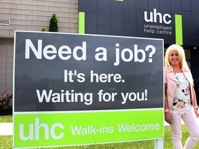 June Muir, CEO of the UHC stands in front of the centre’s office at 6955 Cantelon Drive in Windsor and there is a secondary site at 612 Notre Dame in Belle River.