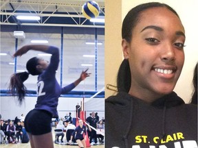 St. Clair Saints women's volleyball team have signed Whitby's Te-Anna Stephenson.