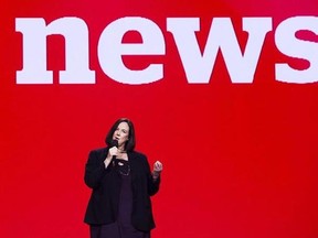 Jennifer McGuire, general manager and editor-in-chief, CBC News, speaks during the CBC upfront showcasing the CBC 2017-18 fall/winter lineup in Toronto on Wednesday, May 24, 2017. CBC will announce who will host its flagship news program &ampquot;The National&ampquot; at a news conference on Tuesday. THE CANADIAN PRESS/Nathan Denette
