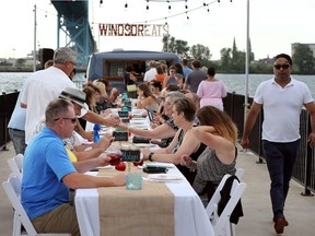 Windsor Eats hosts Dinner on a Pier, a $135- per-person event at Ambassador Park Thursday July 20, 2017.