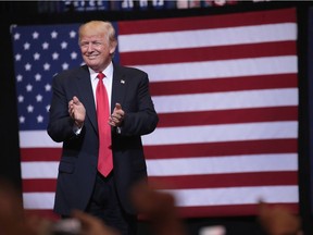 President Donald Trump arrives for a rally on June 21, 2017 in Cedar Rapids, Iowa.