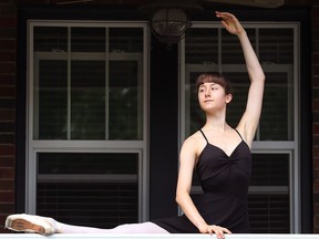 Riley McGuire, 17, is shown at her Windsor home on Wednesday, July 19, 2017. The ballerina dancer recently returned from Belarus where she worked on her craft for a year.