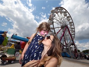 Taylor Wilson and Rowan Peters, 4, at the Essex Fun Fest, July 8, 2017.