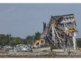 The demolition of the former General Motors Transmission plant is nearly complete as the final structure is dismantled, July 7, 2017.
